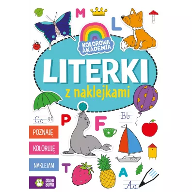 Literki z naklejkami. Kolorowa Akademia