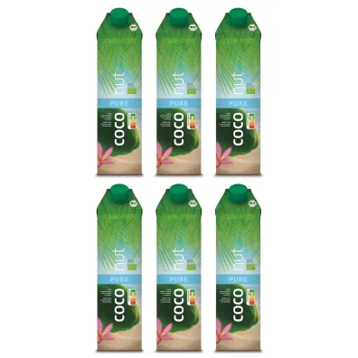 Aqua Verde Woda kokosowa Pure zestaw 6 x 1 l Bio