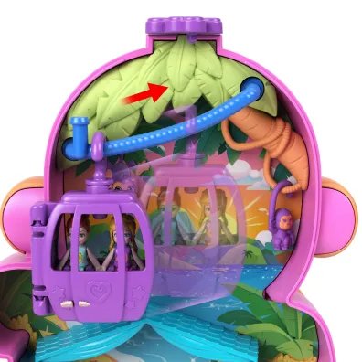 Polly Pocket. Kompaktowa torebka Urocze ma�pki Mattel