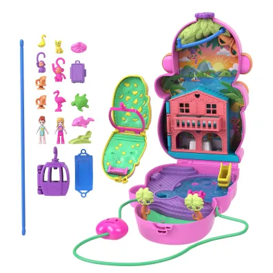 Polly Pocket. Kompaktowa torebka Urocze ma�pki Mattel