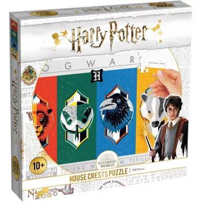 Puzzle 500 el. Harry Potter House Crests Winning Moves