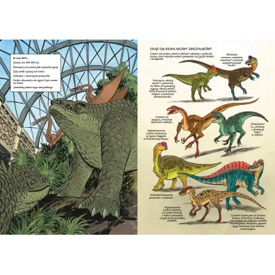 Dinozaury - skamieliny i pi�ra. Naukomiks