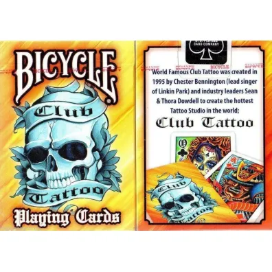 Karty do gry Bicycle Tattoo Club V2 Orange Quint