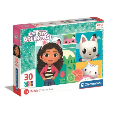Puzzle 30 el. SuperColor. Koci Domek Gabi Clementoni