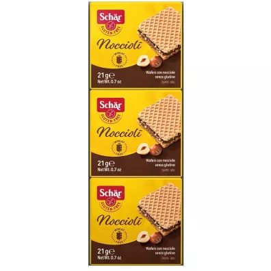 Schar Wafelki orzechowe bezglutenowe 3x21g