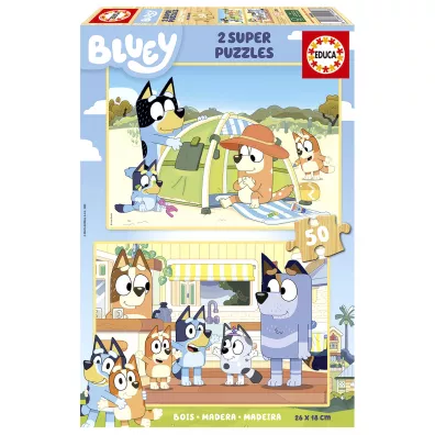 Puzzle drewniane 2x50 el. Blue Educa