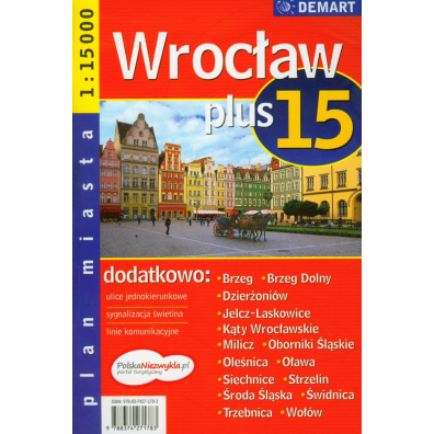Wrocław plus 15 plan miasta 1:15 000