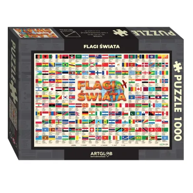 Puzzle 1000 el. Flagi �wiata ArtGlob