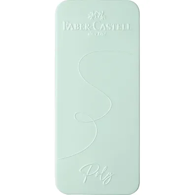 Faber-Castell Zestaw prezentowy poly pi�ro wieczne b +d�ugopis caribic blue opakowanie metalowe
