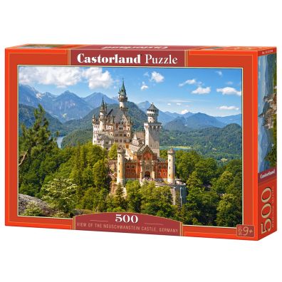 Puzzle 500 el. Widok na zamek Neuschwanstein Niemcy Castorland