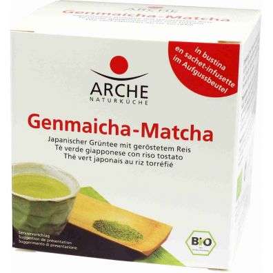 Arche Herbata zielona genmaicha - matcha z ryżem ekspresowa 15 g Bio