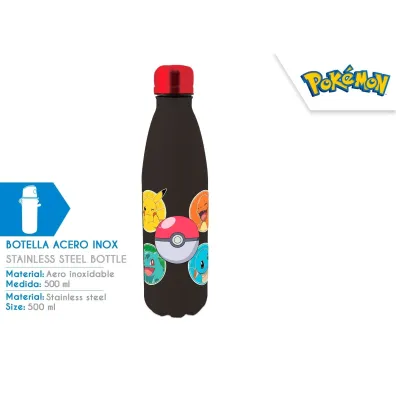 Butelka na wod� stal nierdzewna Pokemon PK00024 500 ml