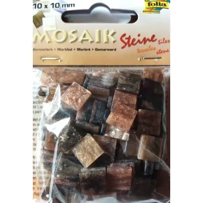 Mozaika kamyczki marmurkowe 10x10mm br�zowa Galeria Hobby