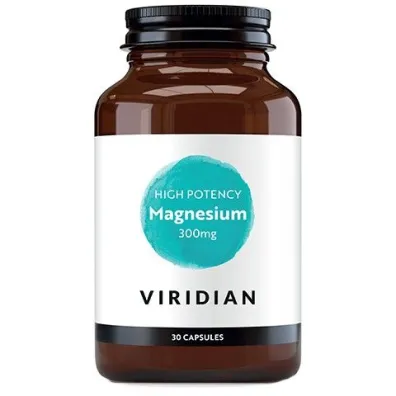 Viridian Magnez 300 mg - suplement diety 30 kaps.