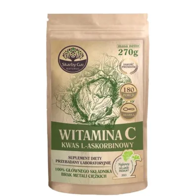 Skarby Gai Witamina C z kapusty Kwas L-Askorbinowy Suplement diety 270 g