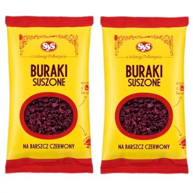 Dania Babci Zosi Buraki czerwone suszone  Zestaw 2 x 100 g