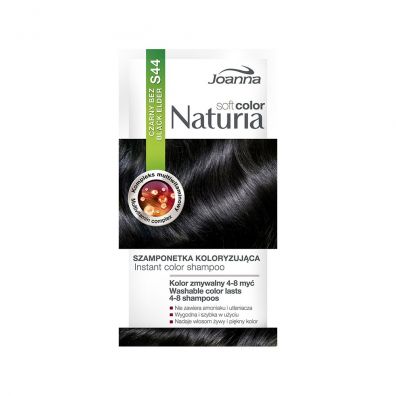 Joanna Naturia Soft Color szamponetka koloryzująca S44 Czarny Bez 35 g