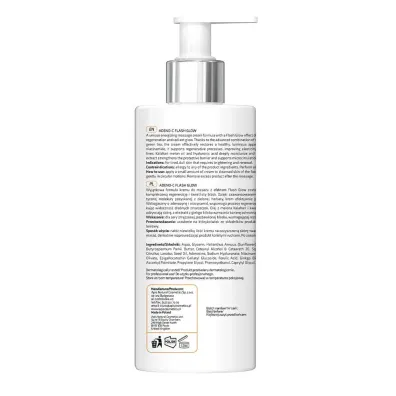 Apis ADENO-C Flash Glow Energetyzuj�cy krem do masa�u twarzy z witamin� C i kwasem ferulowym 300 ml