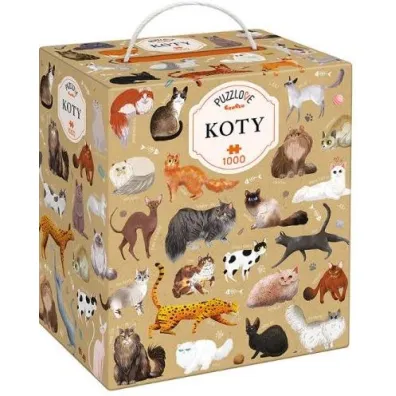 Puzzle Puzzlove CzuCzu 1000 el. Koty Bright Junior Media