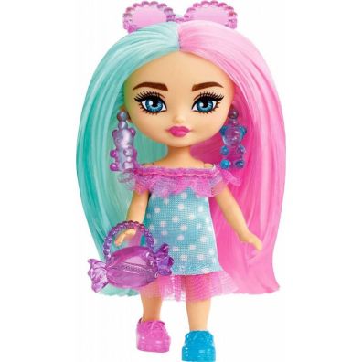 Lalka Barbie Extra Mini Minis turkusowo-rowa stylizacja Mattel