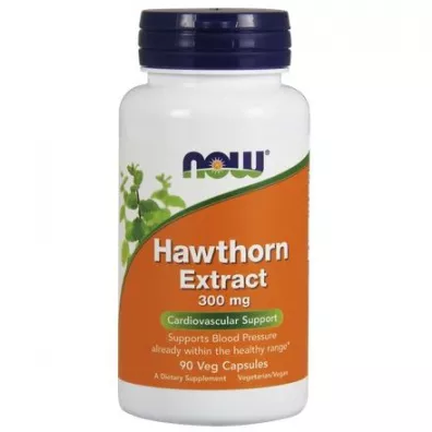 Now Foods Hawthorn Extract 300 mg Suplement diety 90 kaps.