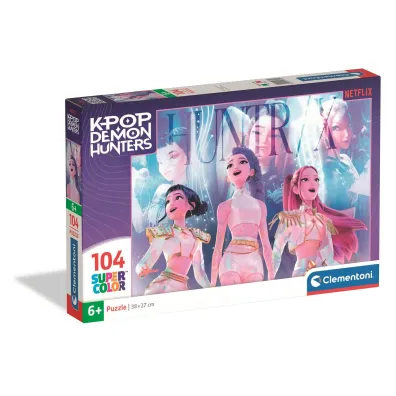 Puzzle 104 Super kolor K-Pop Demon Hunters 21762 Clementoni