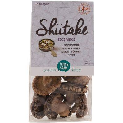 Terrasana Shiitake donko (grzyby suszone) 25 g Bio