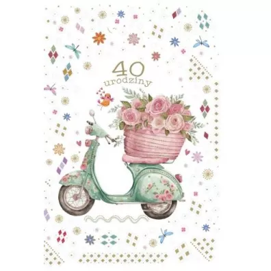 Kartka okolicznociowa Urodziny 40
