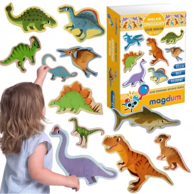Maksik Du�e dinozaury - zestaw magnes�w