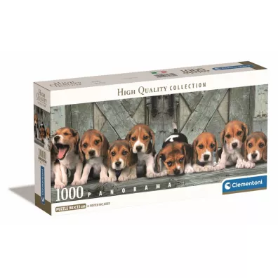 Puzzle 1000 el. Panorama - Beagles Clementoni
