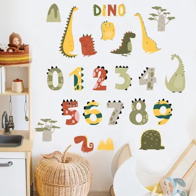 Naklejki na �cian� do pokoju dziecka dino