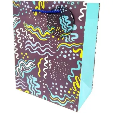 Fresh Torebka ozdobna matowa granat 18x23x10cm