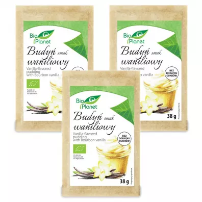 Bio Planet Budy� o smaku waniliowym Zestaw 3 x 38 g Bio