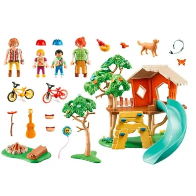 Klocki Zestaw z figurkami Family Fun 71001 Domek na drzewie ze zjedalni