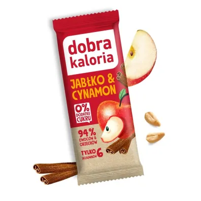 Dobra Kaloria Baton owocowy jab�ko i cynamon 35 g