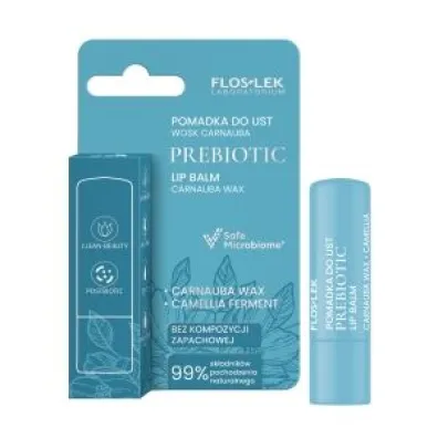 Floslek Prebiotic Lip Care Prebiotyczna pomadka do ust wosk carnauba 4 g
