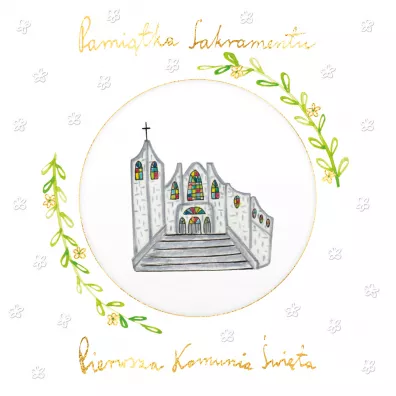 Henry Karnet KW Komunia z k�kiem ko�ci�ek