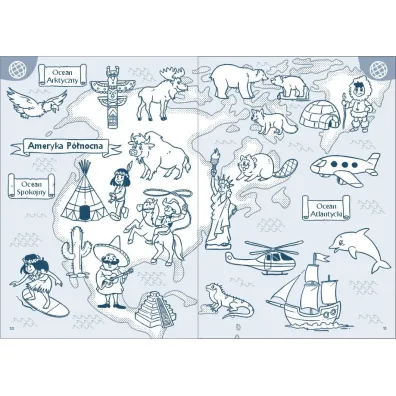 Moja kolorowanka. Atlas �wiata