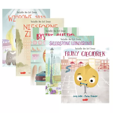 Pakiet Smaczna Banda: Wzorowe Jajo, Niesforne Ziarenko, Bystre Ciastko, Skwaszone Winogrono, Fajny Cieciorek - John Jory, Pete Oswald