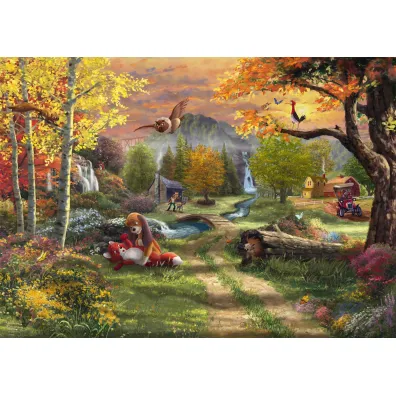 Puzzle 1000 T.Kinkade PQ Lis i Pies Disney 114000 Schmidt