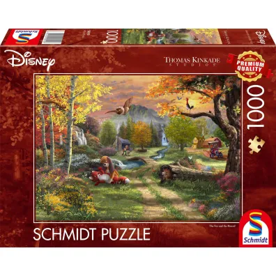 Puzzle 1000 T.Kinkade PQ Lis i Pies Disney 114000 Schmidt