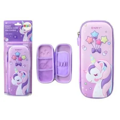 LeanToys Pi�rnik rozk�adany z jednoro�cem fioletowy 23x10cm
