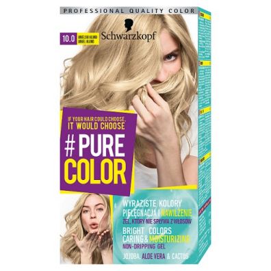 Schwarzkopf Pure Color farba do włosów w żelu trwale koloryzująca 10.0 Anielski Blond