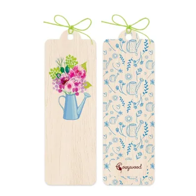 Cozywood Zak�adka drewniana Kwiaty w konewce