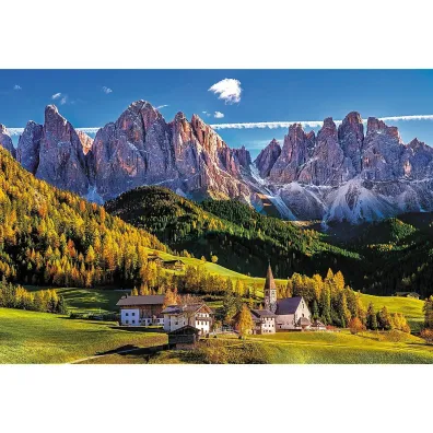 Puzzle 1500 el. Dolina Val di Funes, Dolomity, W�ochy Trefl