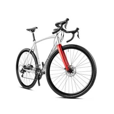 Romet Rower gravelowy ASPRE 1 srebrno-czerwony 54 M