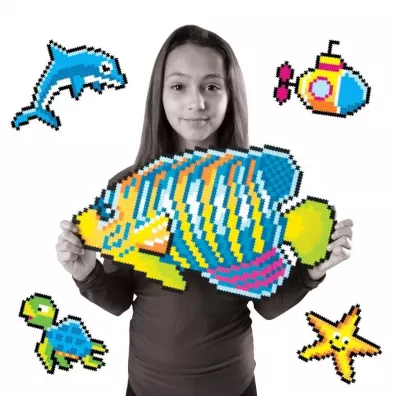 Puzzle Puzzelki pixelki Jixelz 1500 el. W morzu Fat Brain Toy Co