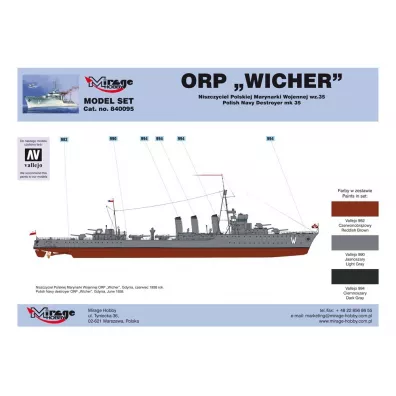 Niszczyciel ORP "WICHER" Mirage