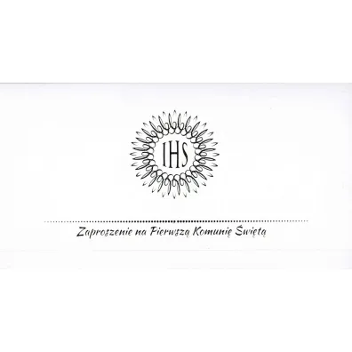 AbCard Zaproszenie AB+ KOMUNIA 10 szt.
