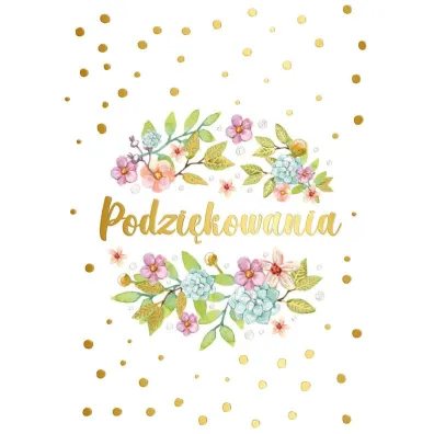 Kukartka Karnet B6 PR-186 Podzi�kowania